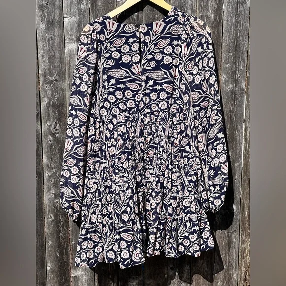 TED Baker Tarissa floral-print tiered crepe mini dress - Picture 13 of 14